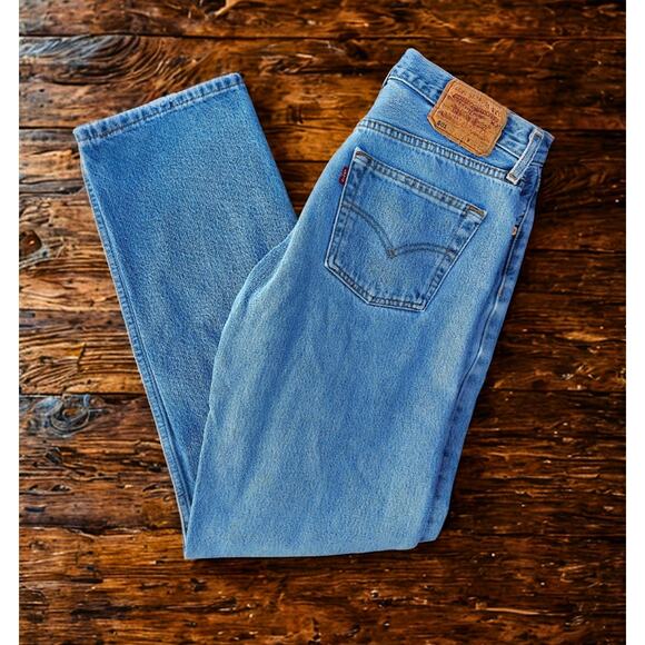 Levi’s 501 Button Fly Jeans 30x32 Blue Denim Made in Turkey Jan 1993 EUC - Picture 1 of 10